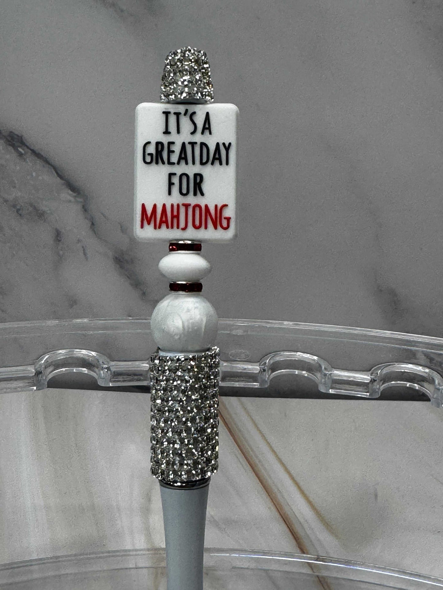 Pre Made Live Pens with specialty beads and rhinestones, colorful and stylish beaded design