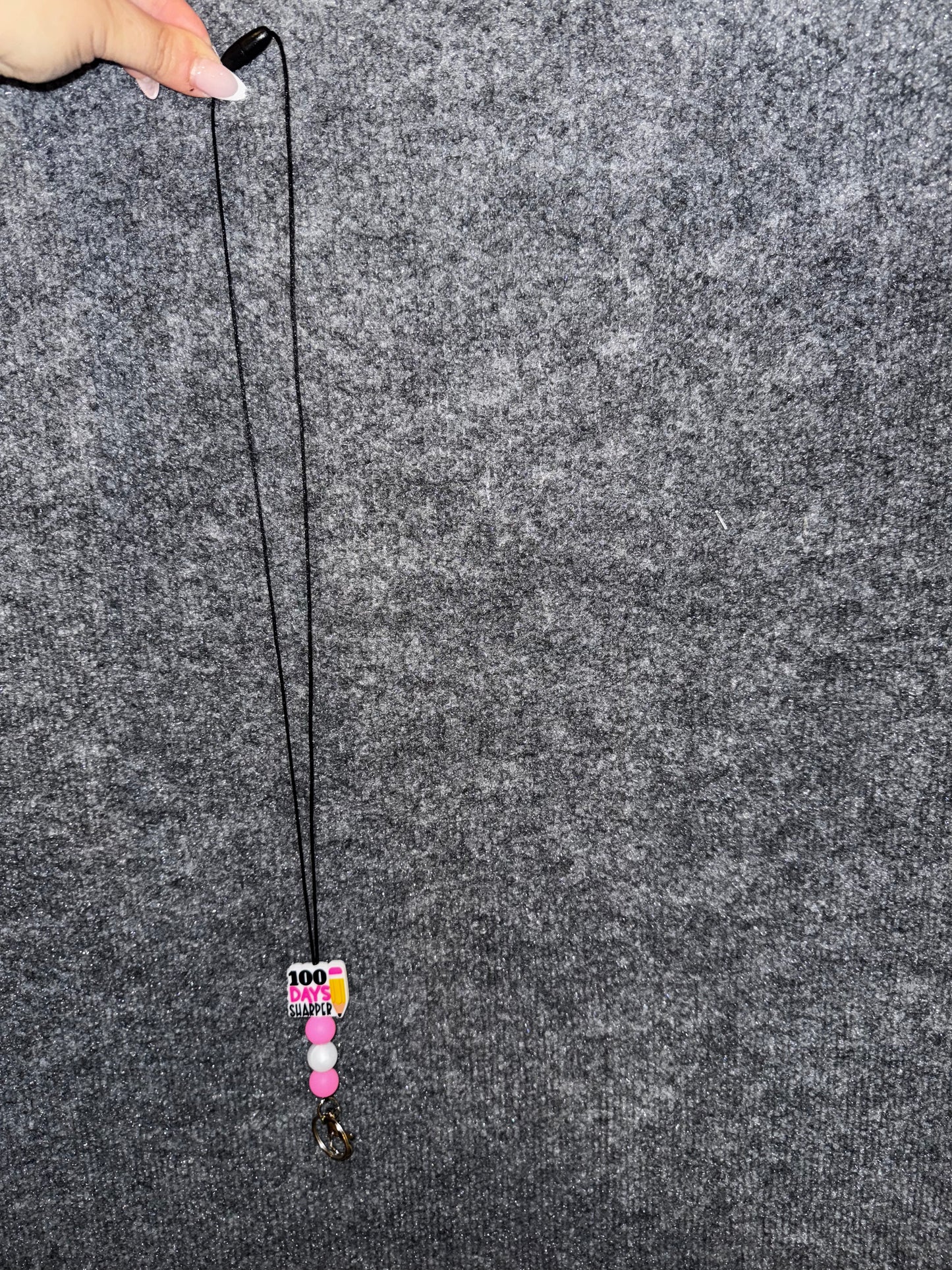 Create Your Own Teacher Lanyard – Personalized Silicone Beads with a Nylon Necklace with Keychain