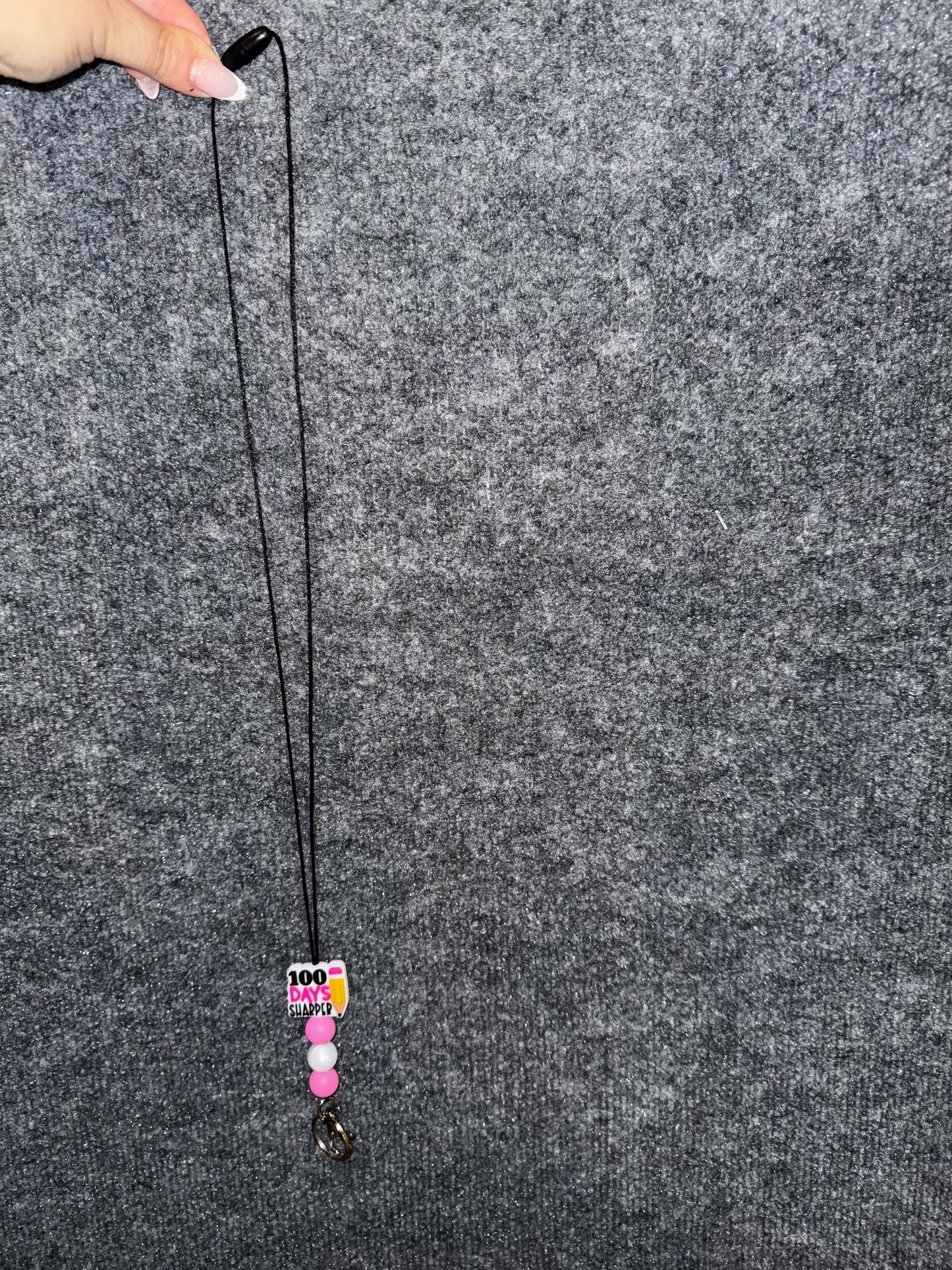 Create Your Own Teacher Lanyard – Personalized Silicone Beads with a Nylon Necklace with Keychain