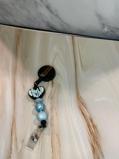 Floral, Be Kind, Paw Print, Good Things are Coming, and Be the Light Badge Reels / Retractable Reel / ID Holder