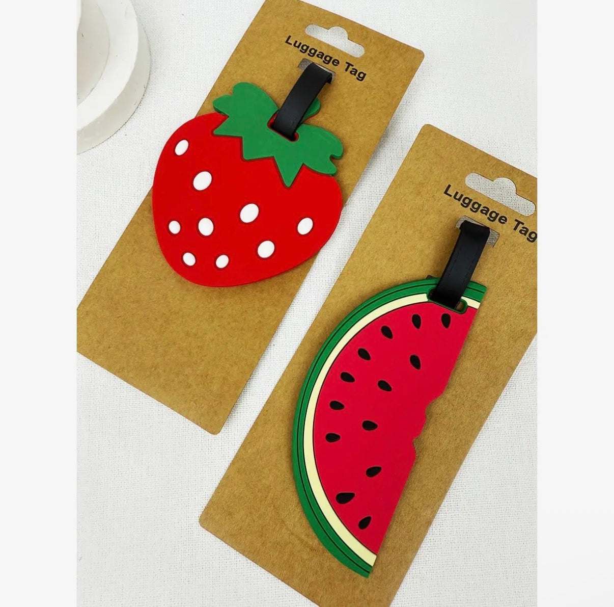 Strawberry and Watermelon Luggage Tags