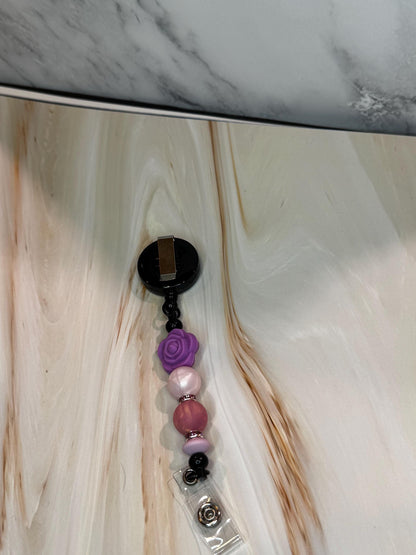 Floral, Be Kind, Paw Print, Good Things are Coming, and Be the Light Badge Reels / Retractable Reel / ID Holder