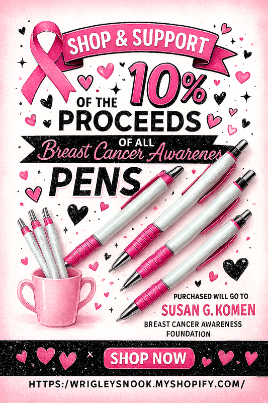 Breast Cancer Awareness Month Custom Pen