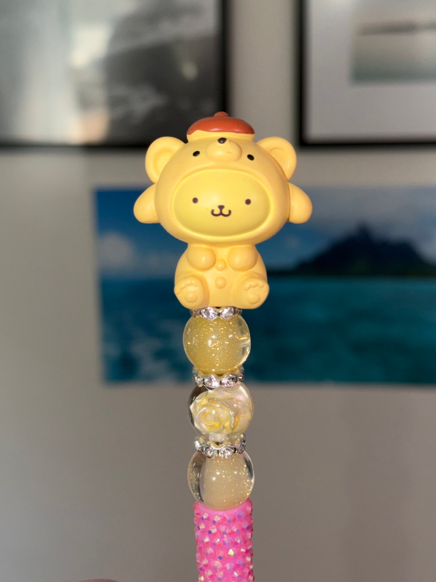 Hello Kitty Character Inspired Pink Bling Pen