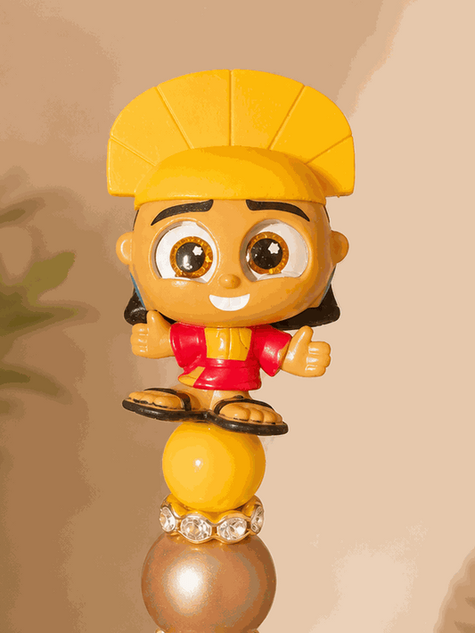 Authentic Kuzco Doorable beaded pen with rhinestones and gold accents from The Emperor’s New Groove collectible