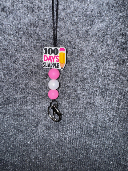 Create Your Own Teacher Lanyard – Personalized Silicone Beads with a Nylon Necklace with Keychain
